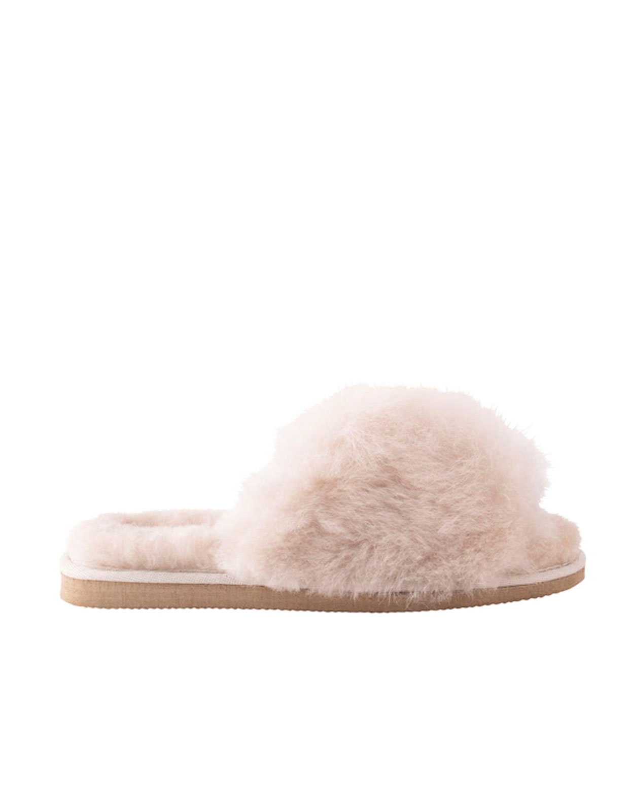 Tessan Tofflor Fårskinnspäls Beige