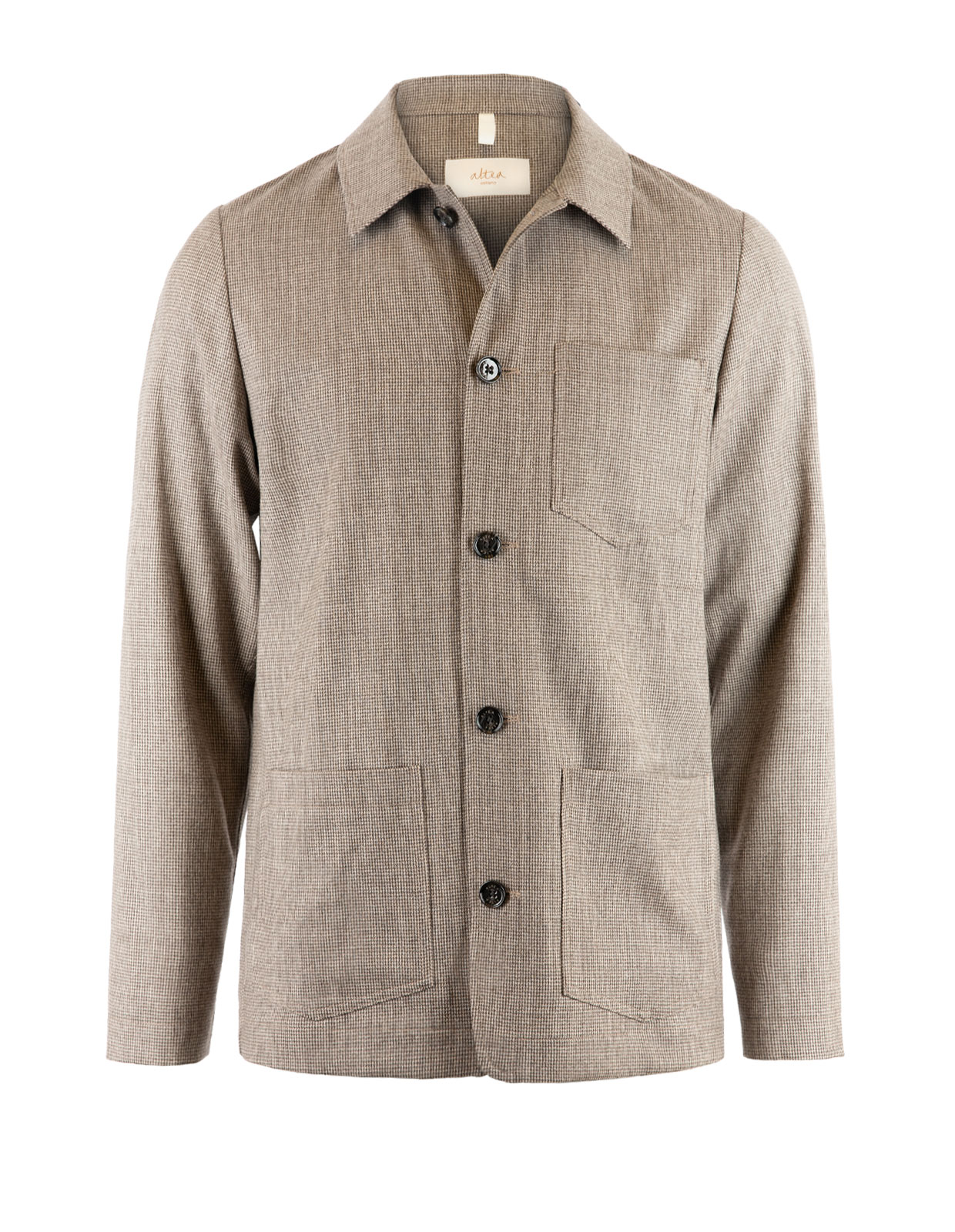 Pablo Overshirt Ull Beige/Grå