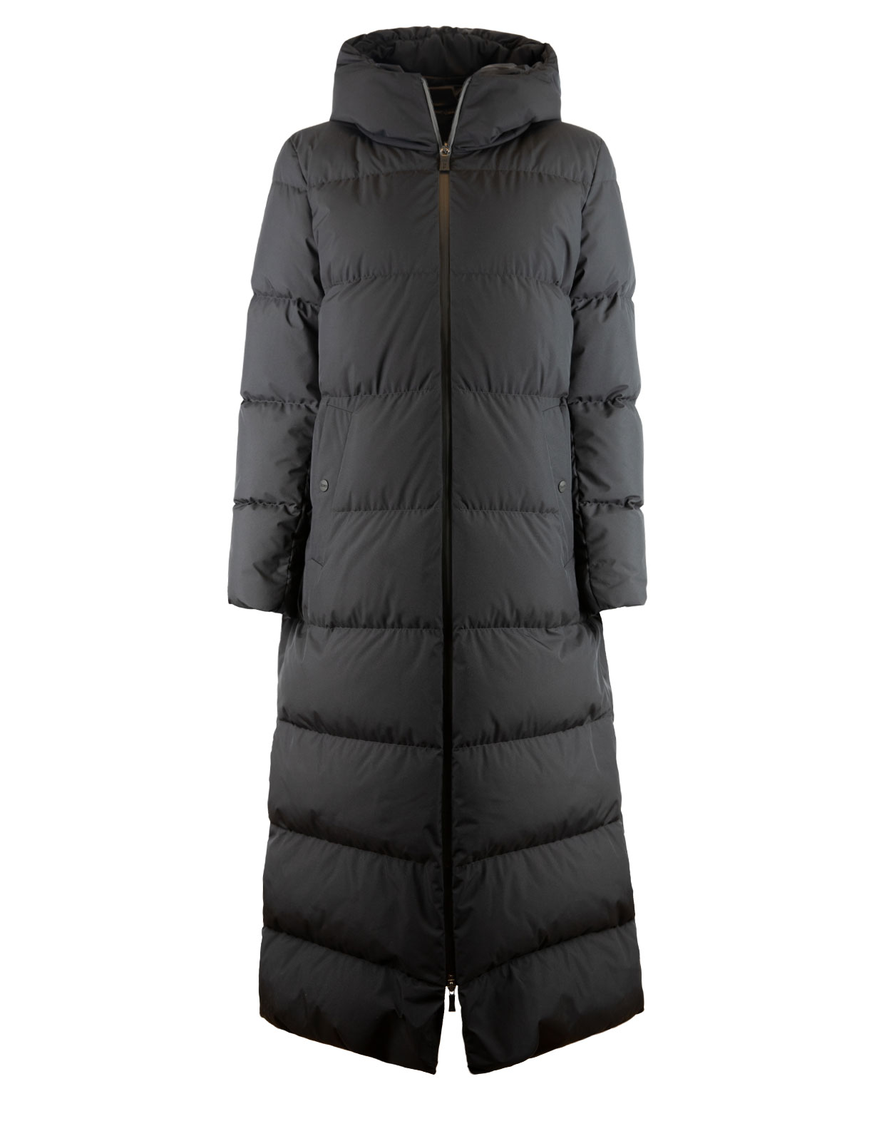 Laminar Long Down Coat Svart