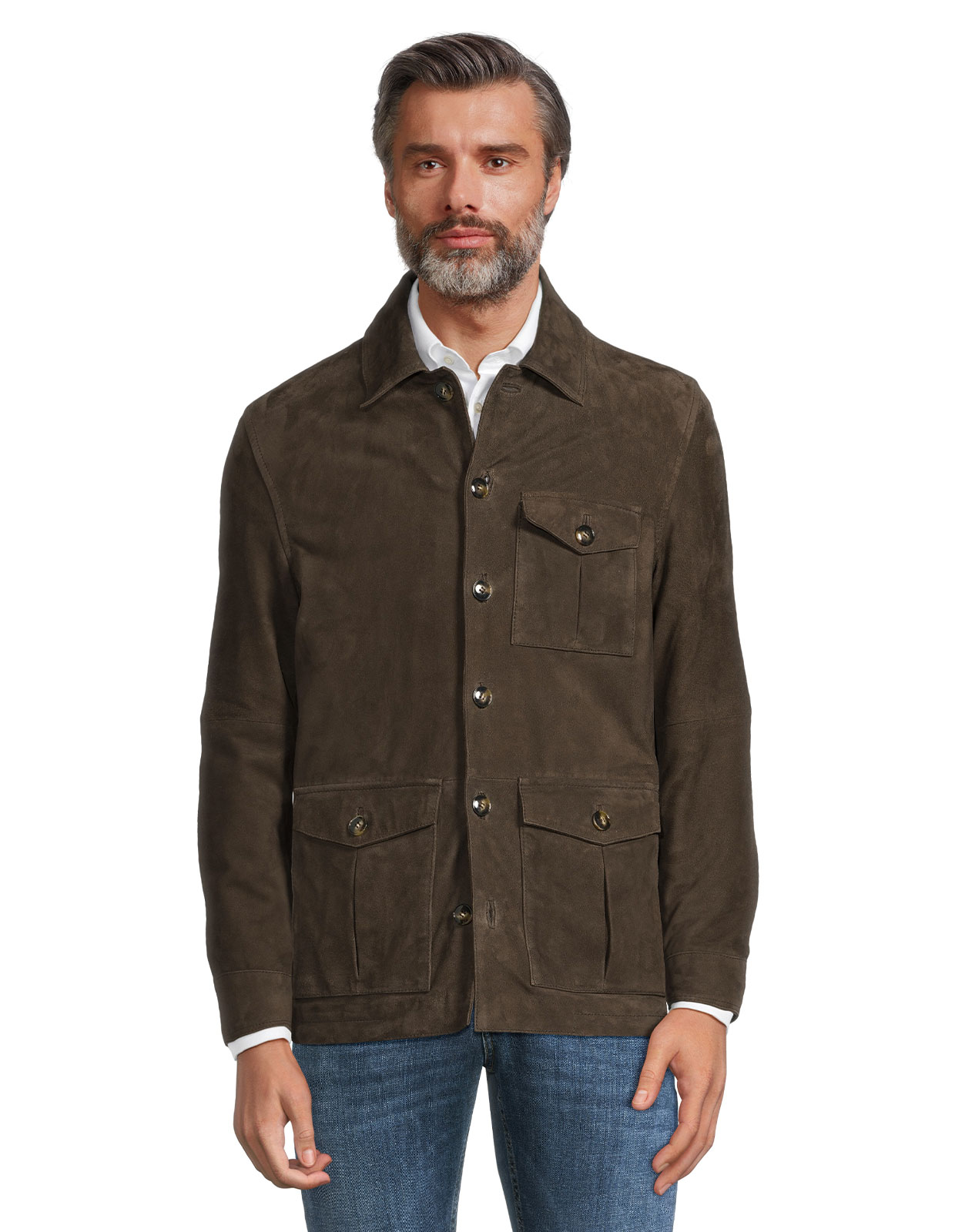 Artisan Overshirt Mörkbrun Stl 50