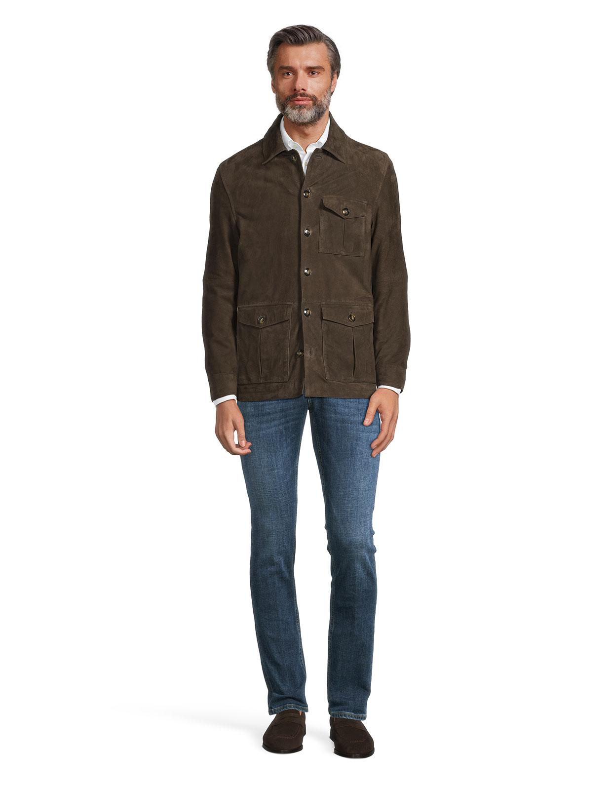 Artisan Overshirt Mörkbrun Stl 52