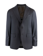 Aida Timeless Connoisseur Wool Suit Navy Blue Stl 48