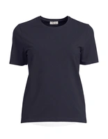 Samina Cotton Jersey T-Shirt Marin