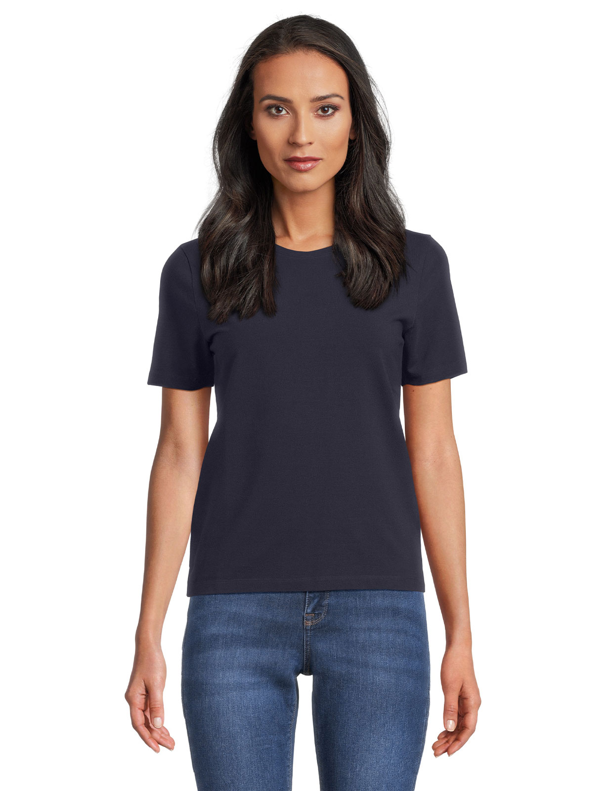 Samina Cotton Jersey T-Shirt Marin