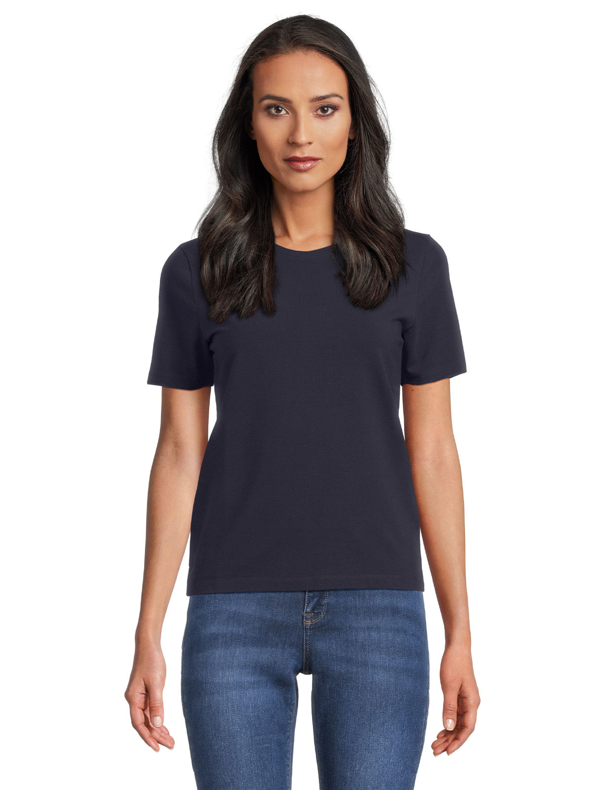Samina Cotton Jersey T-Shirt Marin Stl L