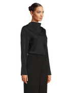Ayumi Blus Siden Svart L