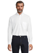 Regular Fit Oxford Skjorta Vit Stl 41