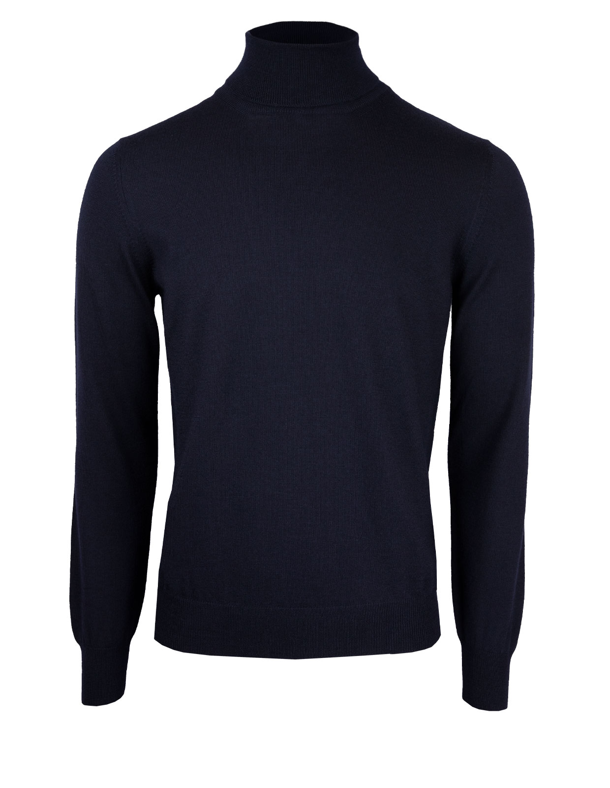 Roll Neck Fashion Fit Extra Fine Merino Navy Stl 52
