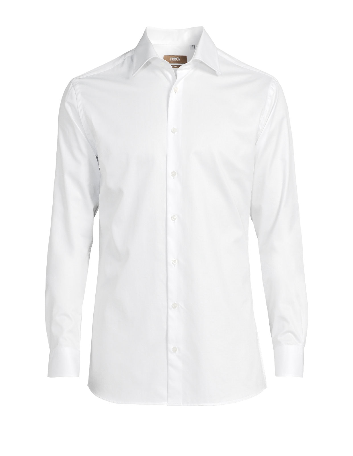 Slim Fit Skjorta Bomull White Stl 36