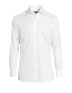 Slim Fit Skjorta Bomull White Stl 39