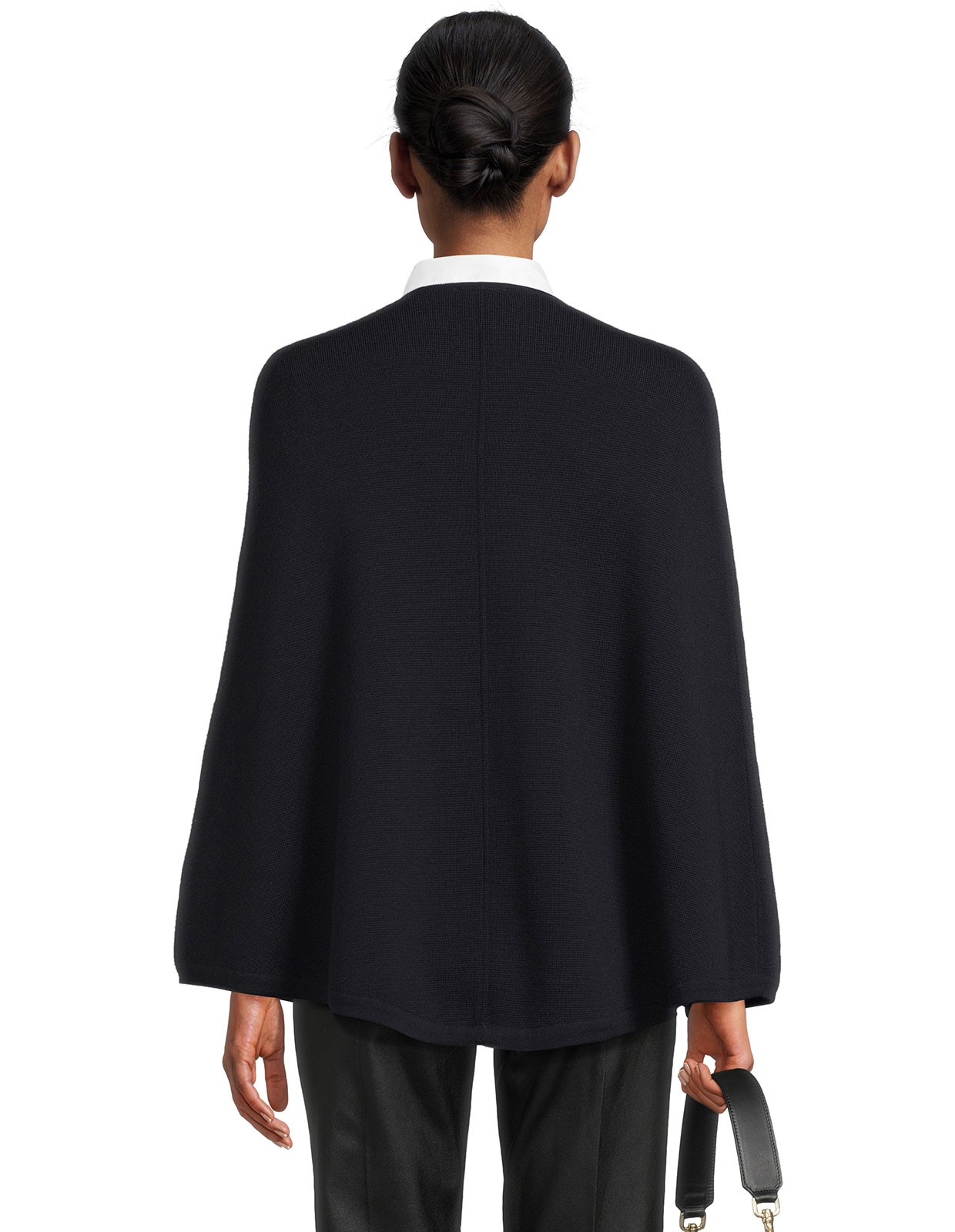 Mary Poncho Merinoull Navy L