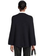 Mary Poncho Merinoull Navy L