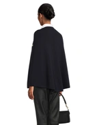 Mary Poncho Merinoull Navy L