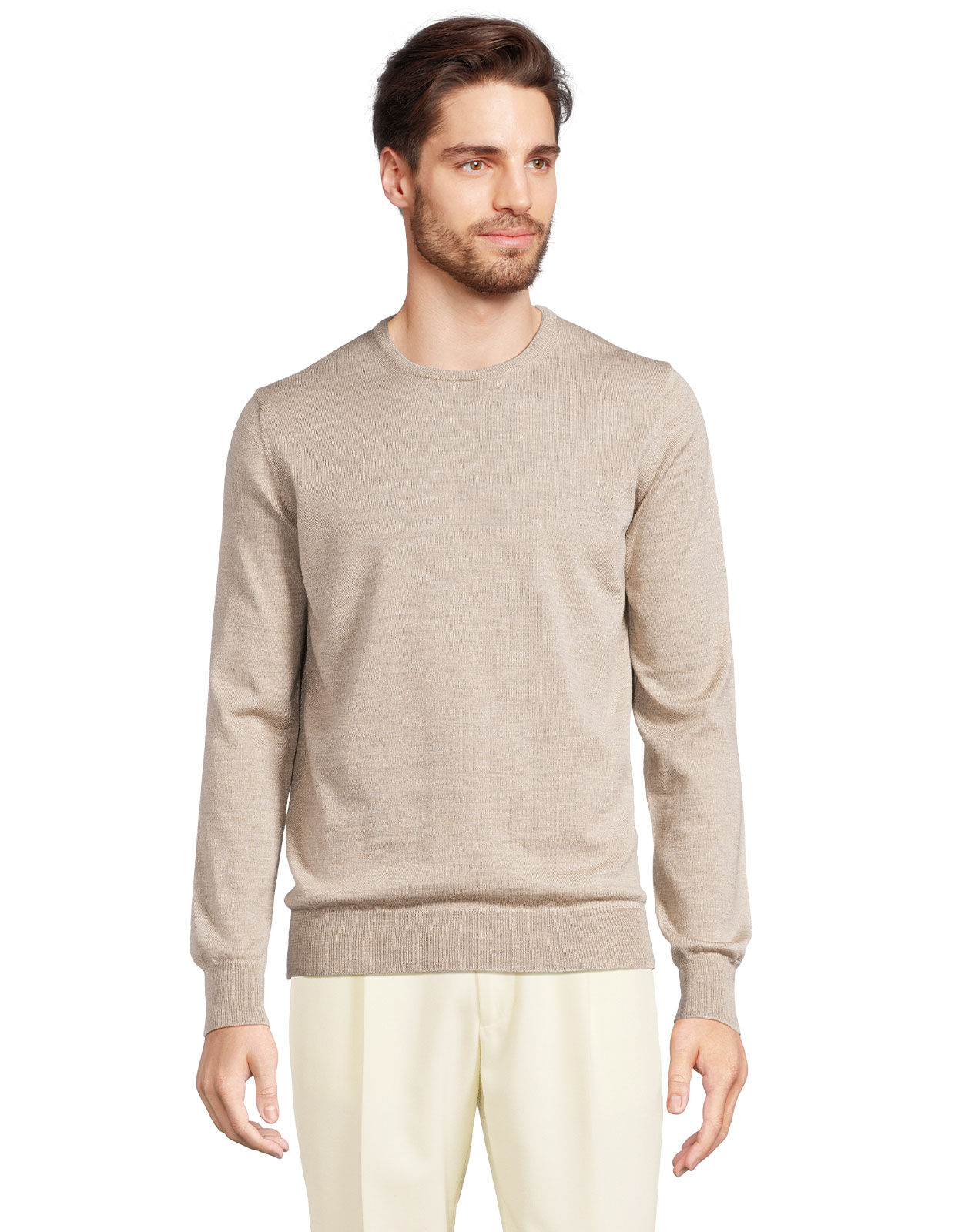 Tröja Merinoull Beige Tröja Merinoull Beige