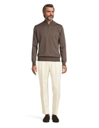 Half Zip Tröja Merinoull Brun M