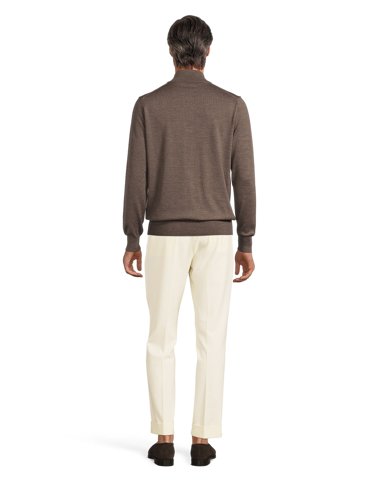 Half Zip Tröja Merinoull Brun M