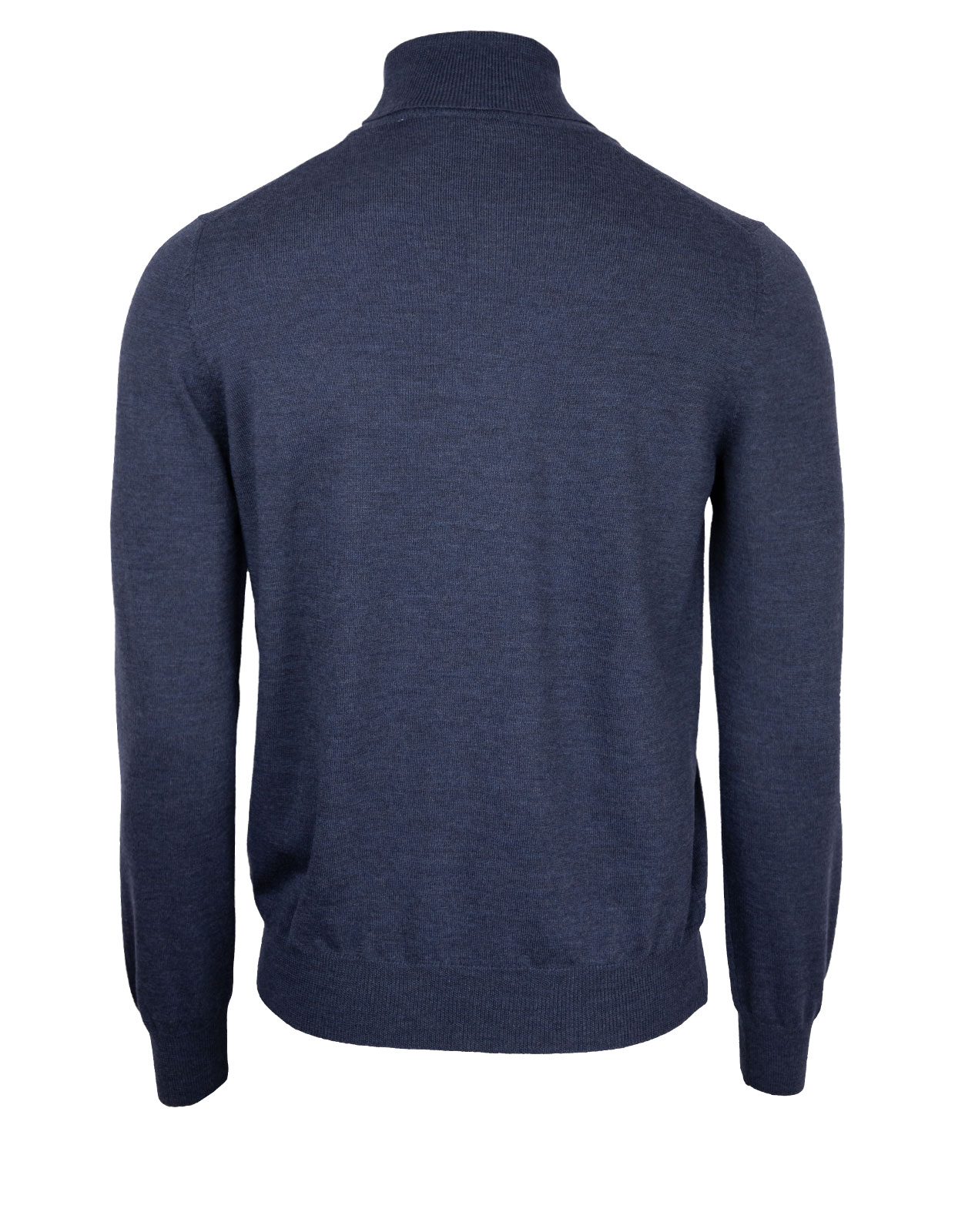 Roll Neck Fashion Fit Extra Fine Merino Denim Stl 46