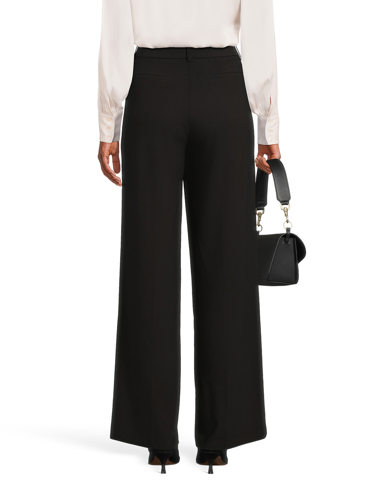 Ingrid Trousers Front Zip Black