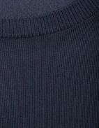 T-shirt Finstickad Bomull Marinblå XL