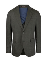Ferry Regular Linen Jacket Green Leaf