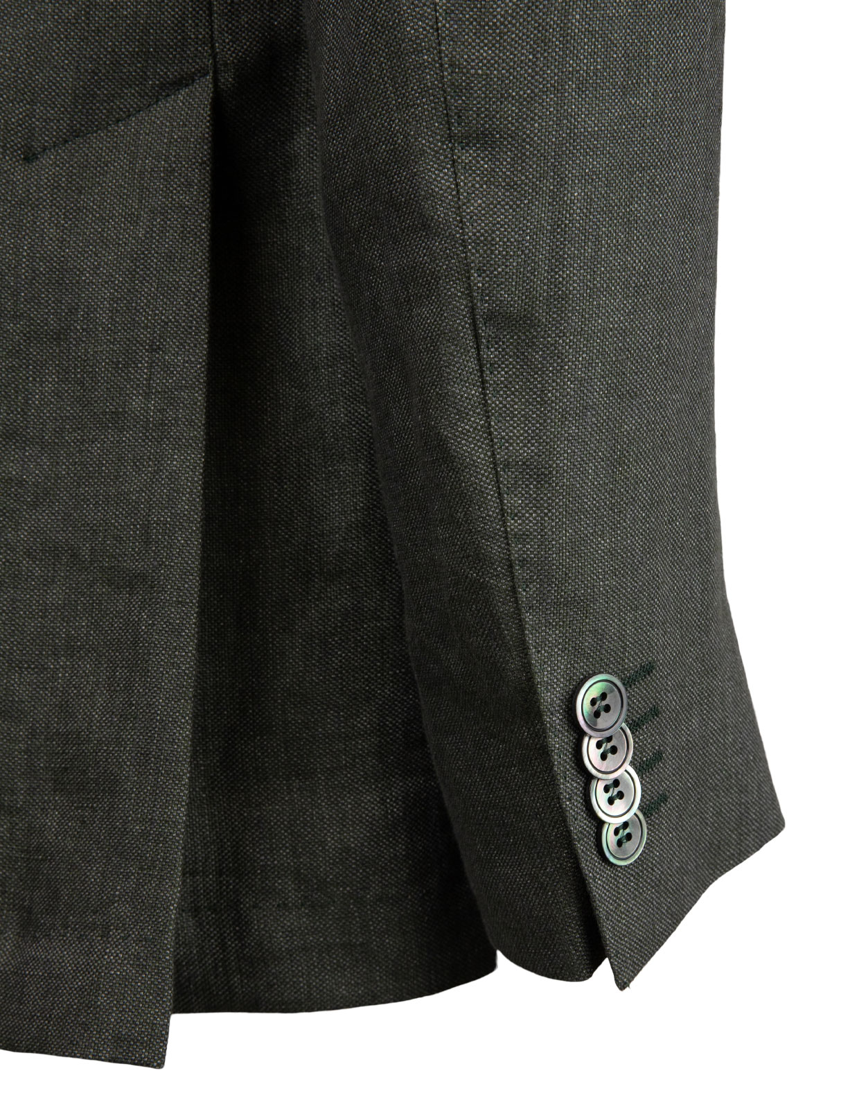 Ferry Regular Linen Jacket Green Leaf