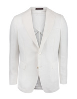 Ferry Regular Linen Jacket White Sand