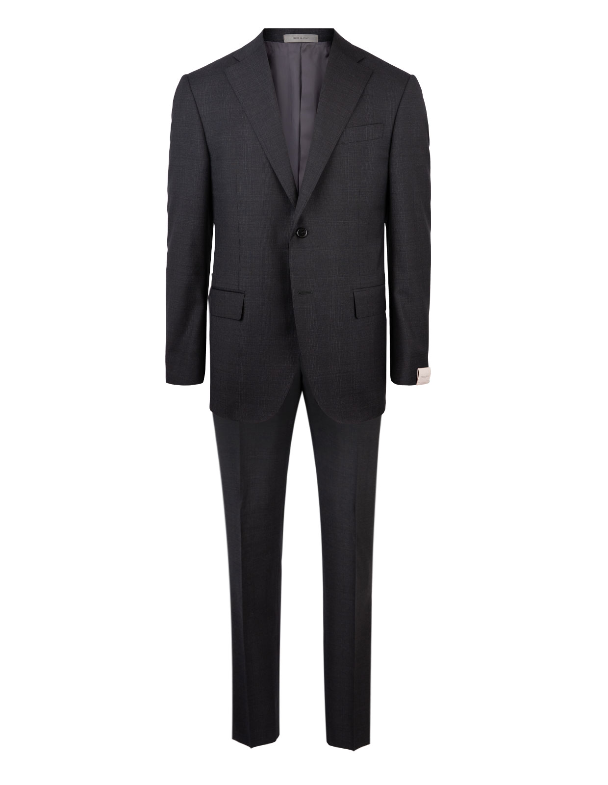 Leader Suit Wool Grey Check Stl 50