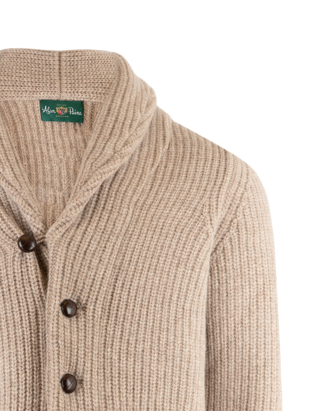 Unsworth Cardigan Lammull Ljusbeige Stl 58