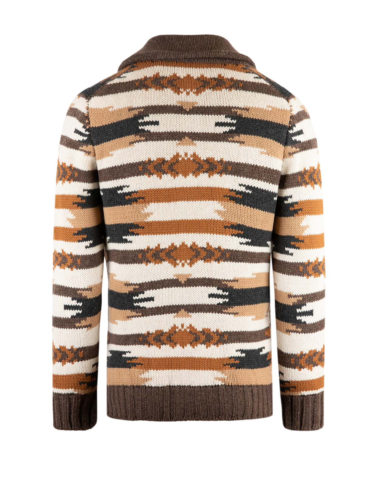 Cardigan Sjalslag Inka Brun