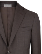 Academy Soft Suit 130's  Wool Brown Stl 46