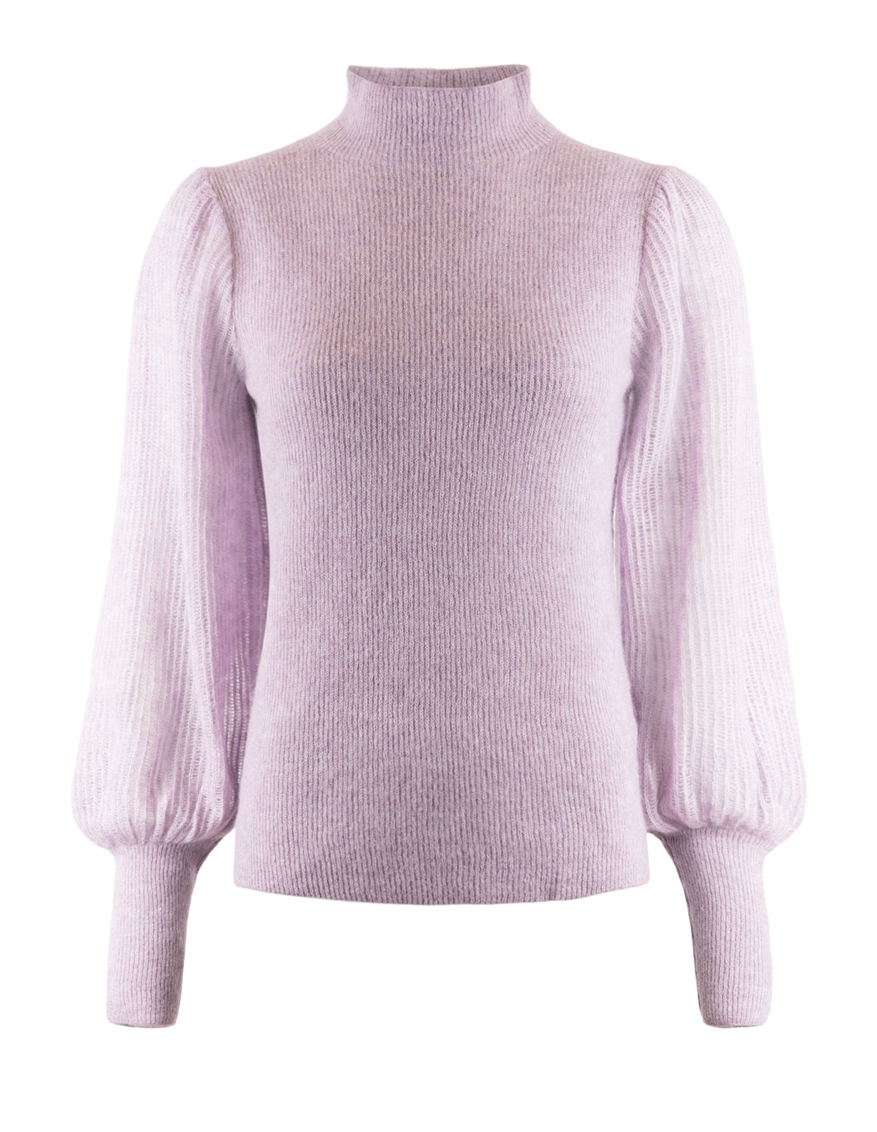 Mock Neck Tröja Lila