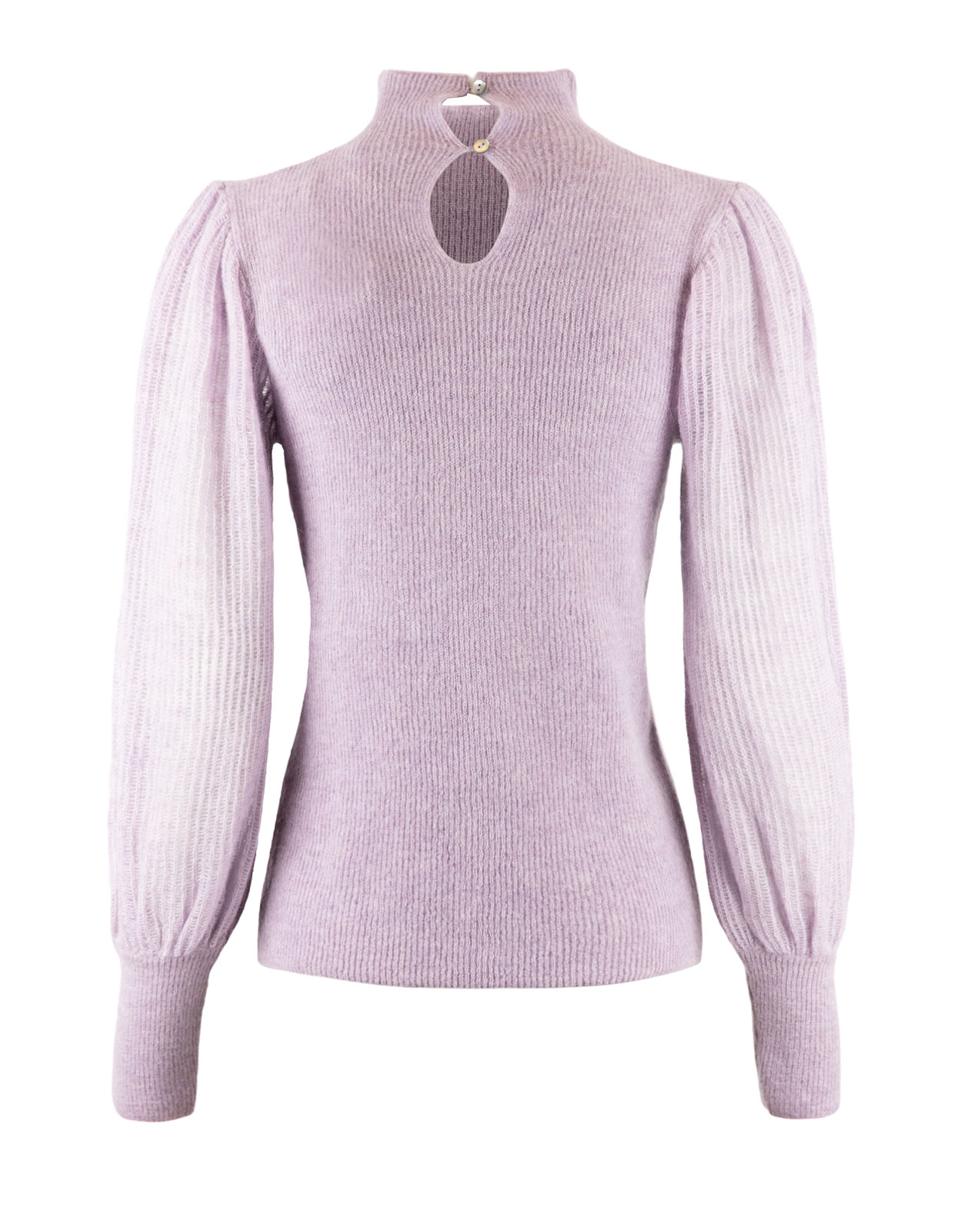 Mock Neck Tröja Lila