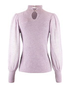 Mock Neck Tröja Lila