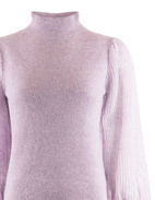 Mock Neck Tröja Lila