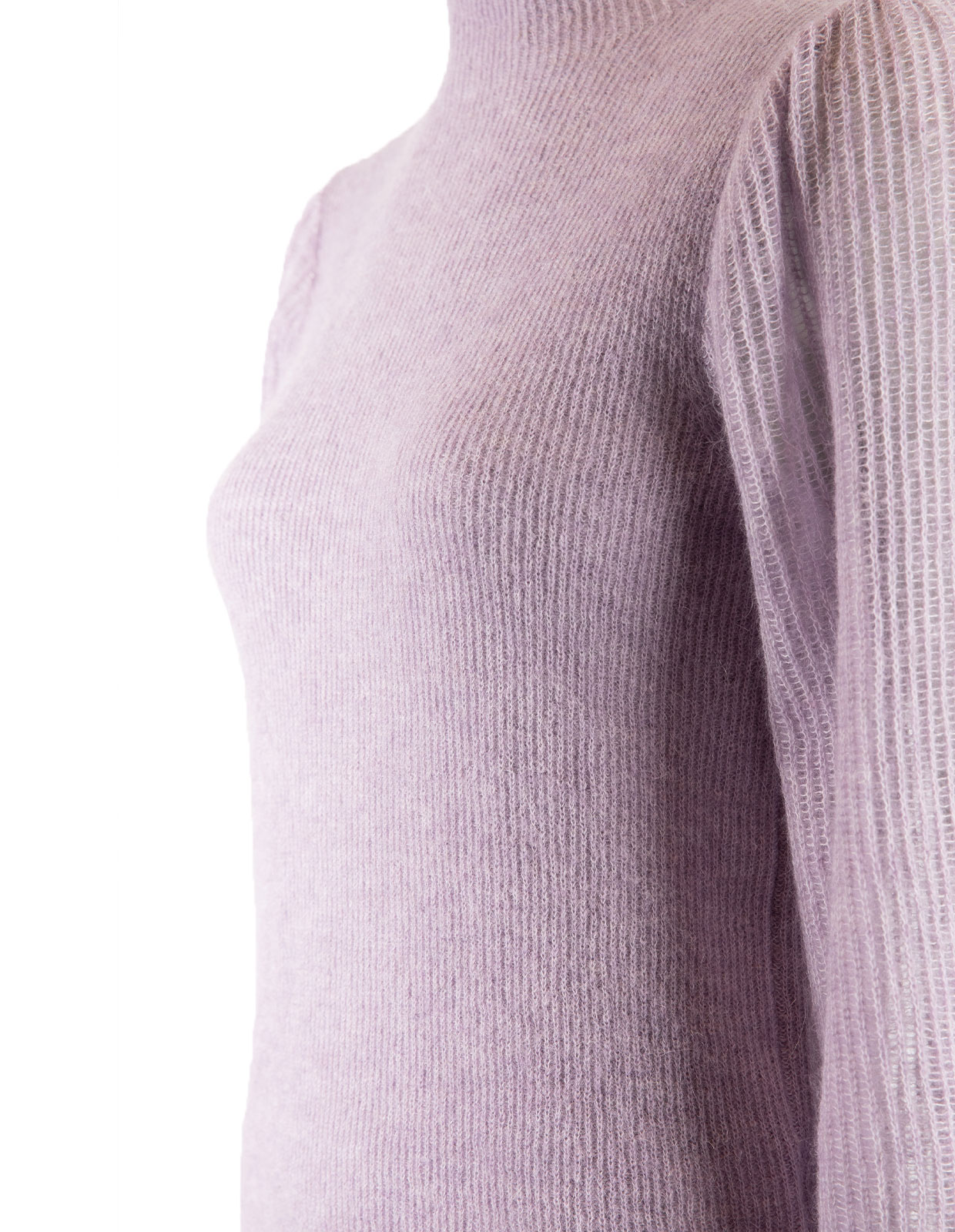 Mock Neck Tröja Lila