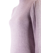 Mock Neck Tröja Lila