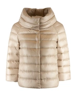 Ultralight Short Down Jacket Beige 40