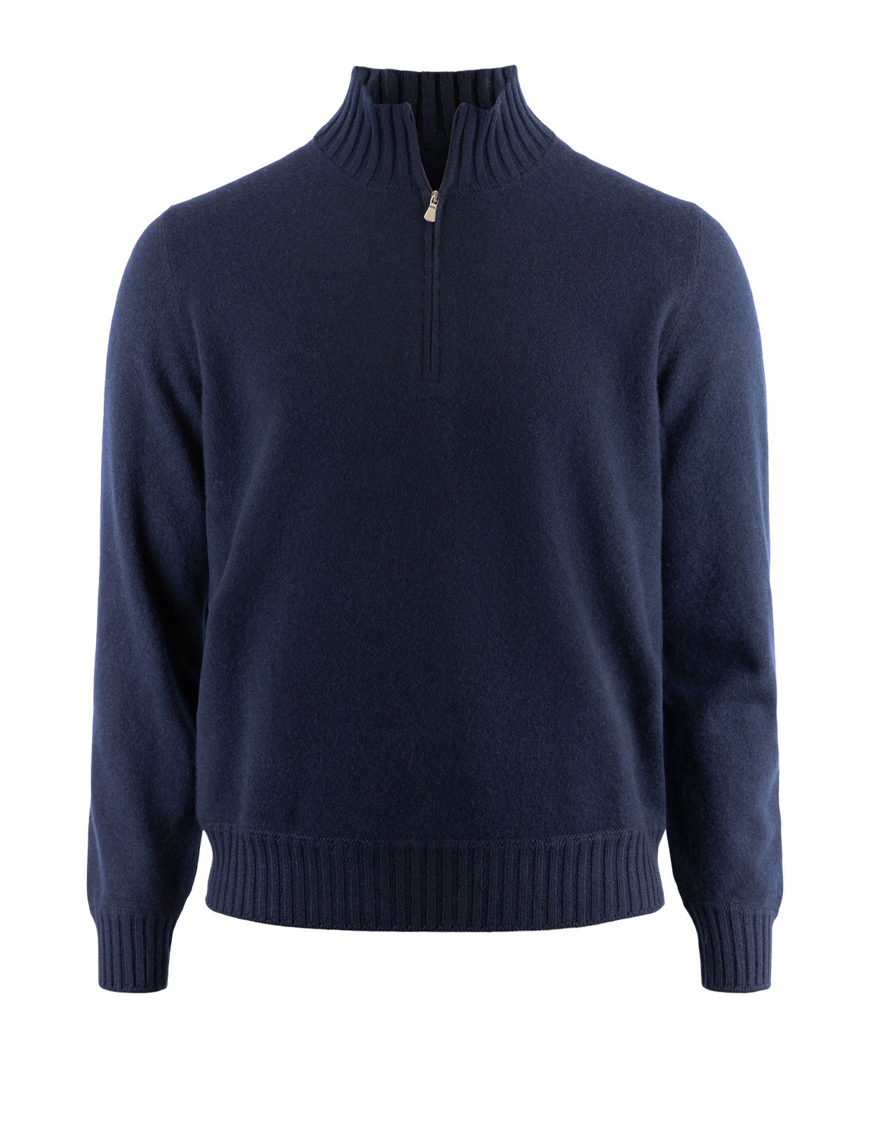 Half Zip Tröja Cashmere Navy Stl 48