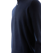 Half Zip Tröja Cashmere Navy Stl 50