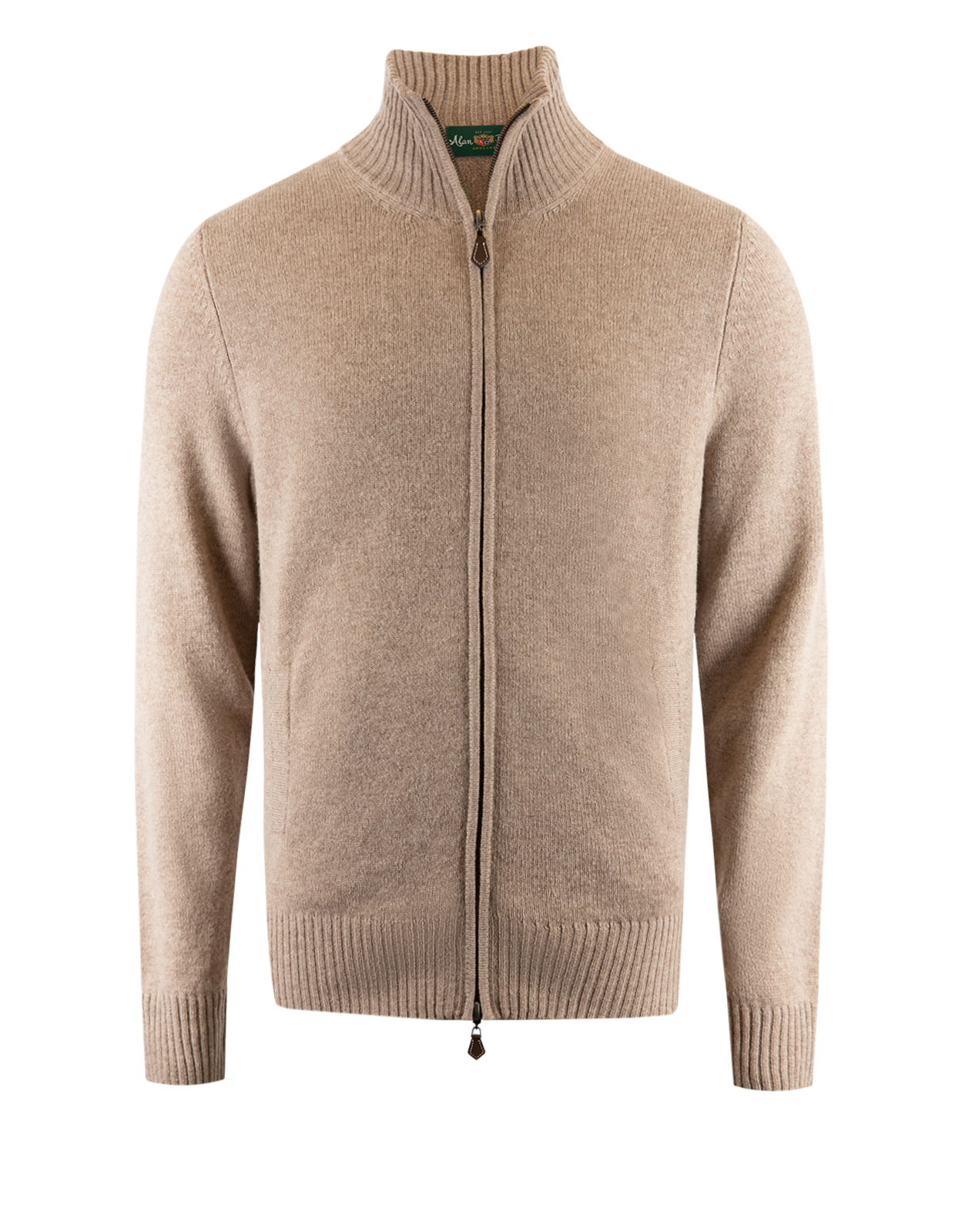 Ballater Full Zip Cardigan Beige