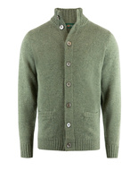 Landford Cardigan Lammull Olivgrön Stl 58