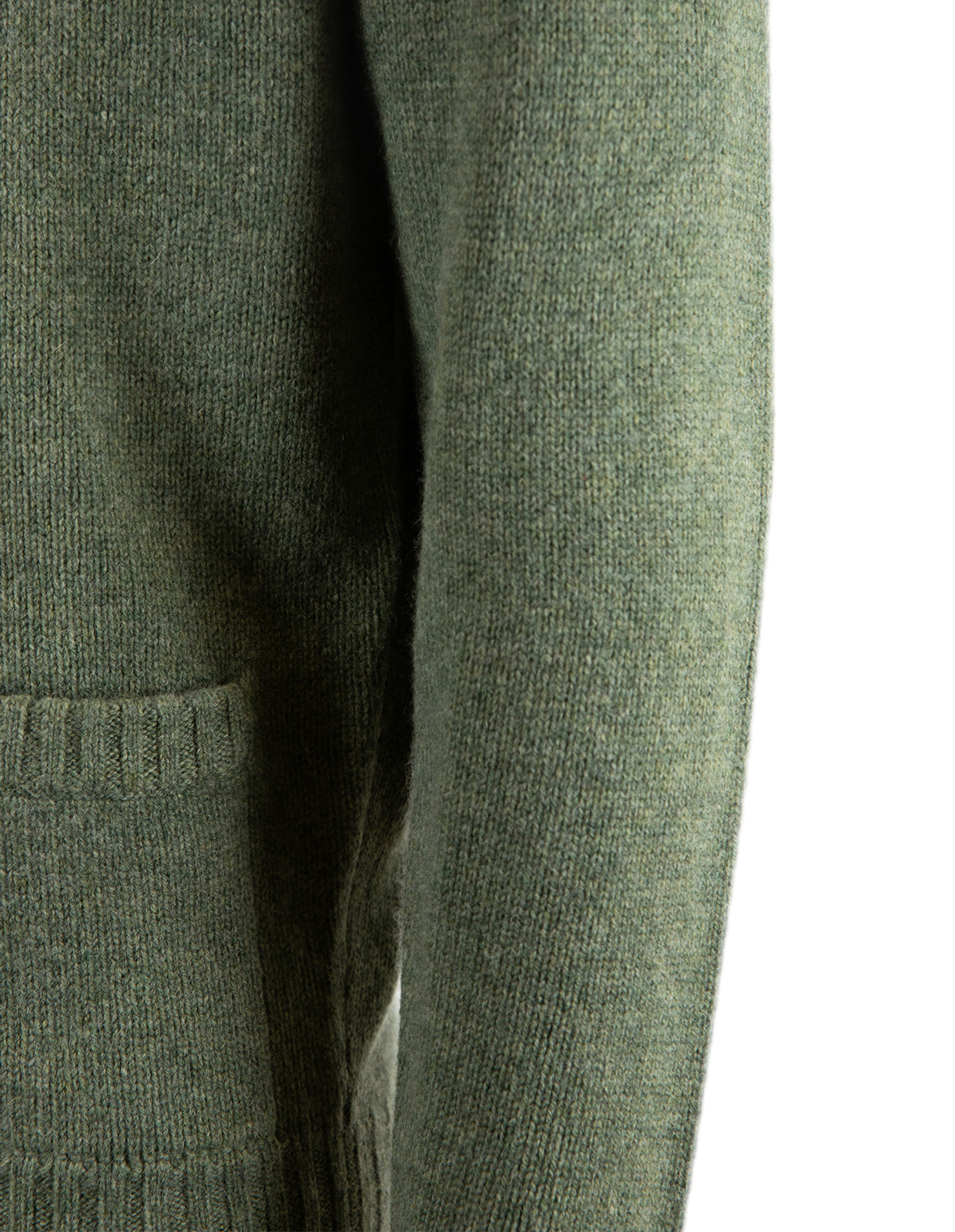 Landford Cardigan Lammull Olivgrön Stl 50