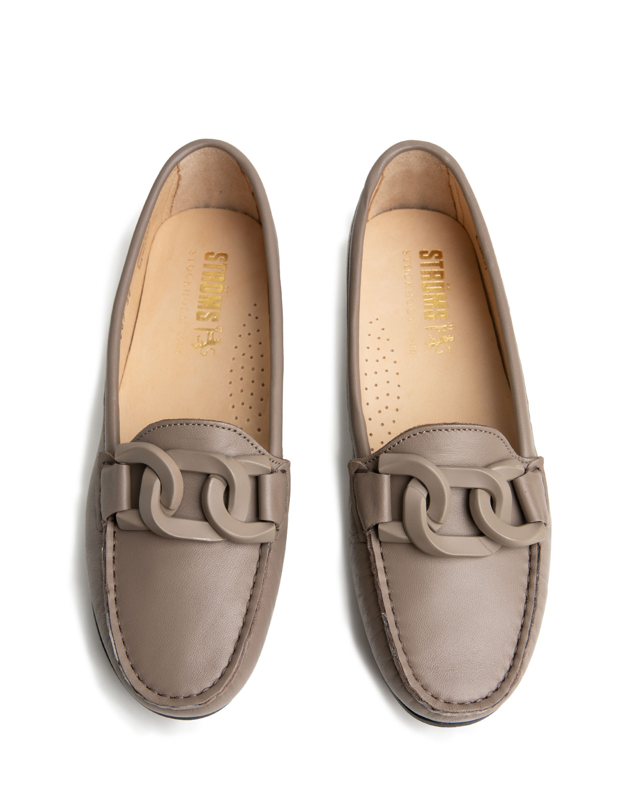 Vitelo Moccasin Läder Beige Stl 36