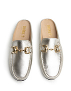 Slip-in Loafer Läder Guld Stl 39