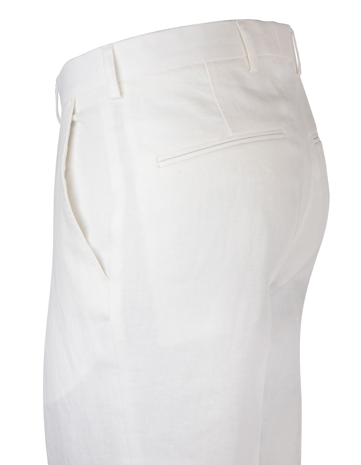 Diego Regular Linen Trouser White Stl 56