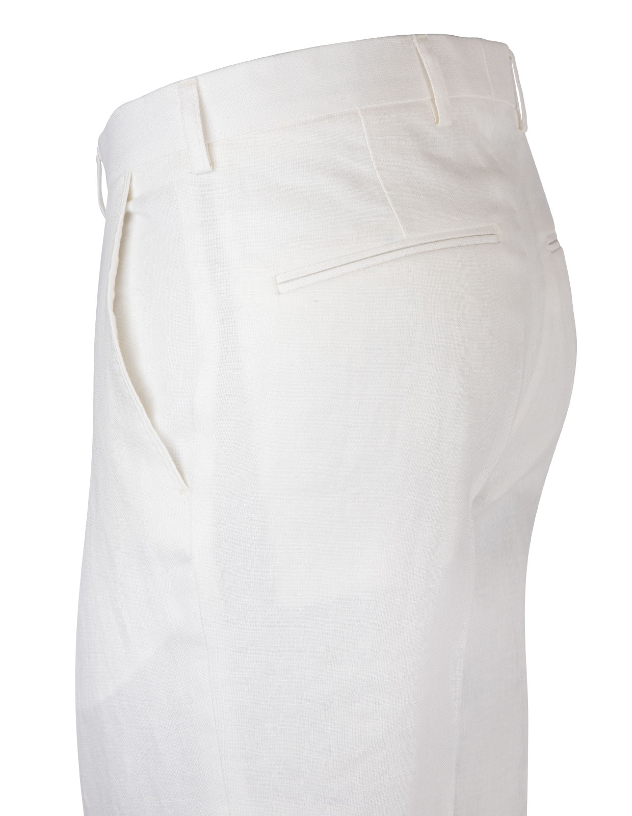 Diego Regular Linen Trouser White