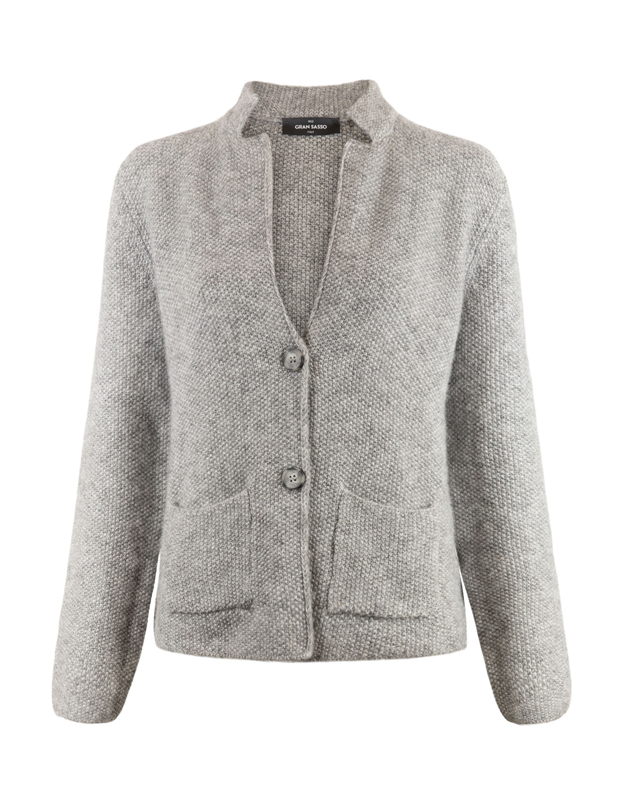 Cardigan Alpacka/Ull Grå