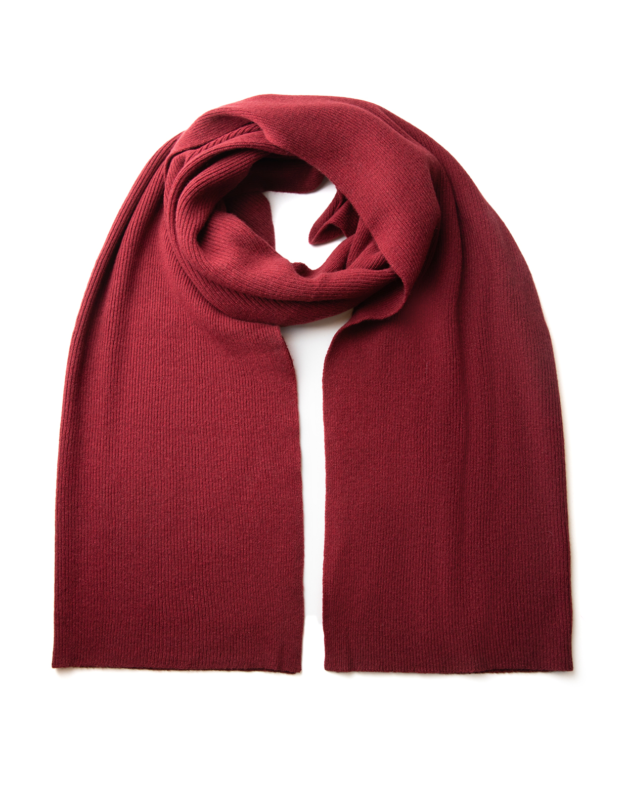 Scarf Merinoull/Cashmere Vinröd
