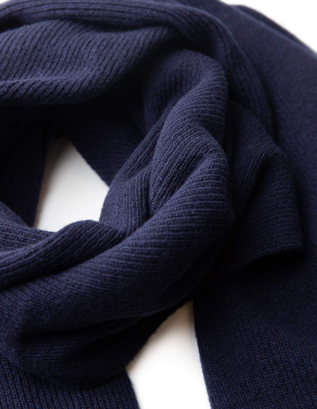 Scarf Merinoull/Cashmere Marinblå