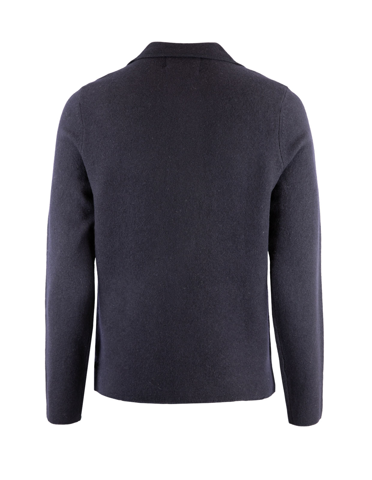 Ferndale Stickad Overshirt Ull Navy